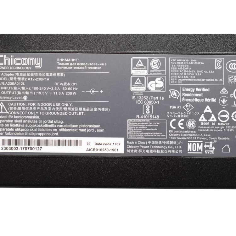 CHICONY A12-230P1A battery