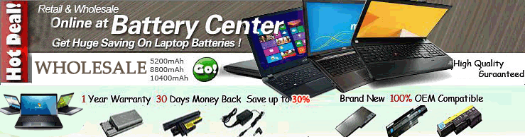 Retail and Wholesale Laptop Batteries