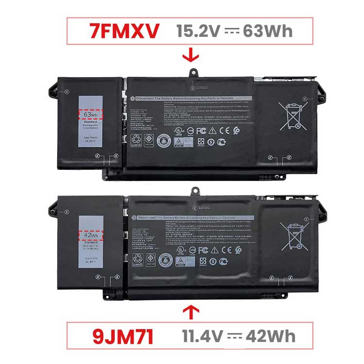 DELL 7FMXV battery