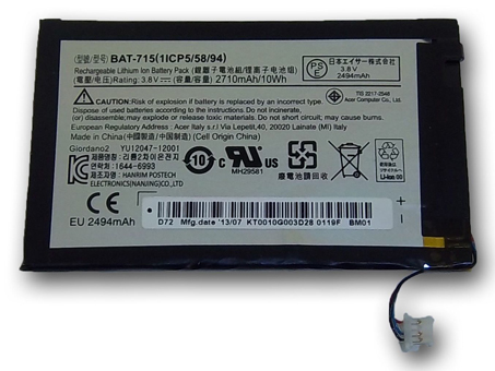 Replacement Battery for ACER  battery