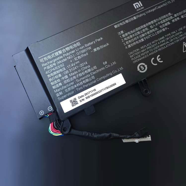 XIAOMI Gaming Laptop 7300HQ 1060 battery