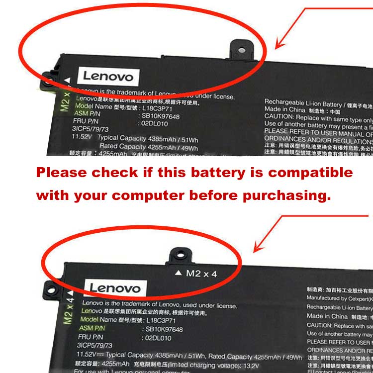 LENOVO 02DL008 battery