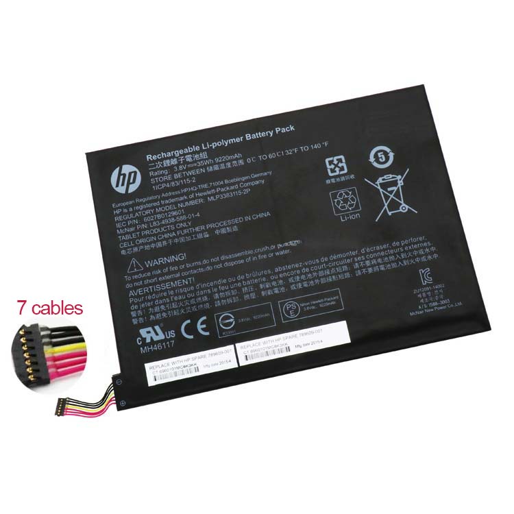 Replacement Battery for Hp Hp Pavilion 10-k000ng x2 battery