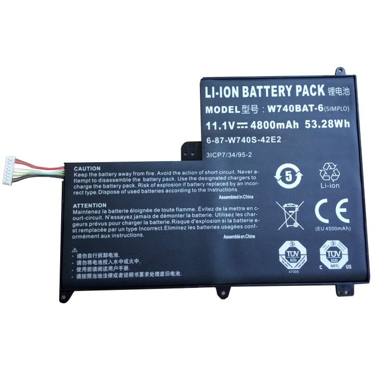 Replacement Battery for Clevo Clevo W740SU battery
