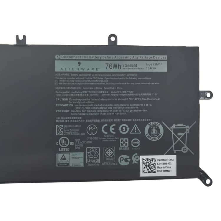 DELL Y9M6F battery