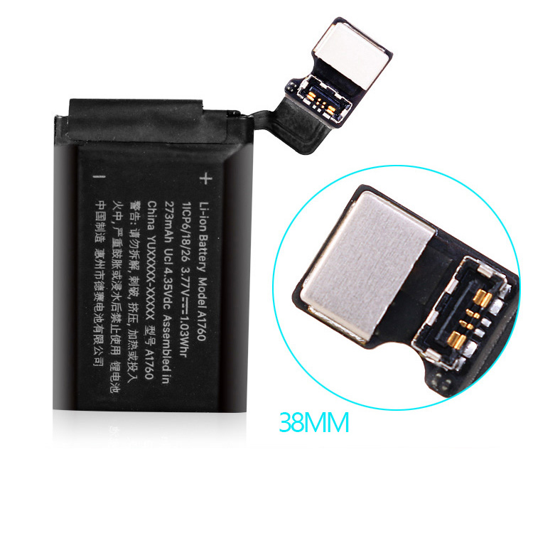 Replacement Battery for Apple Apple watch iWatch2 38mm(Battery size) battery